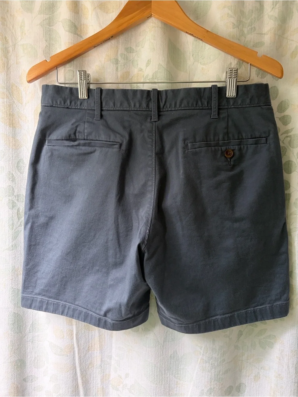 J. Crew Men's Classic Cotton Chino Shorts - Slate Blue